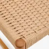 Taburete Analy respaldo madera maciza roble acabado tono natural y asiento cuerda 65cm FSC 100% en Beige - Butacas, banquetas y puffs, Uruguay | Kavehome, vista 4 de 8