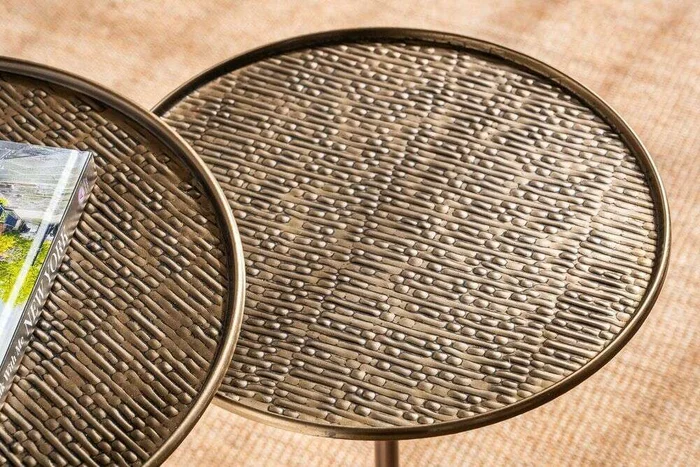 MESA AUXILIAR CHARLES - BRONCE AÑEJO - 31.5 CMS en Cobre - Mesas de living, Uruguay | La Iberica, vista 2