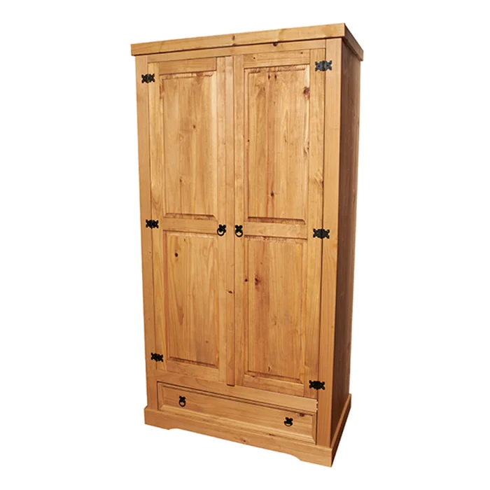 Ropero linea mexicana natural — Serra Amoblamientos en Madera natural - Roperos y placares, Uruguay | Serra Amoblamientos
