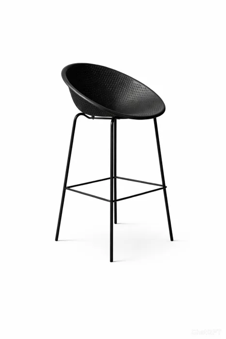 BANQUETA ALTA PANAL NEGRA PP/METAL en Negro - Butacas, banquetas y puffs, Uruguay | Alfa Ventas