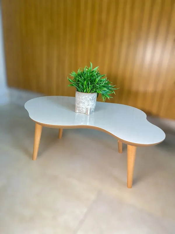 Mesa De Centro Ratona Organica 88CM 100% MDF en Beige - Mesas de living, Uruguay | Balton, vista 3