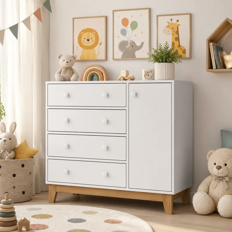 Cajonera Roma con puerta - Cómodas, Uruguay | RM Muebles y Deco