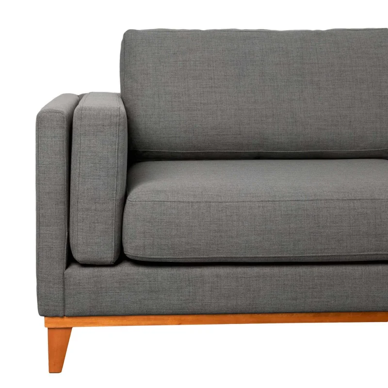 Sillón 2 Cuerpos Tela-premium Gris Luxor Premium Easy Clean Gris Osc en Gris - Sillones y sofás, Uruguay | Divino, vista 4