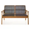 SOFA TRACO 2 LUGARES CUERDA NEGRA 119x72x83CM JATOBA - Muebles para el exterior, Uruguay | Vinibel, vista 2 de 5