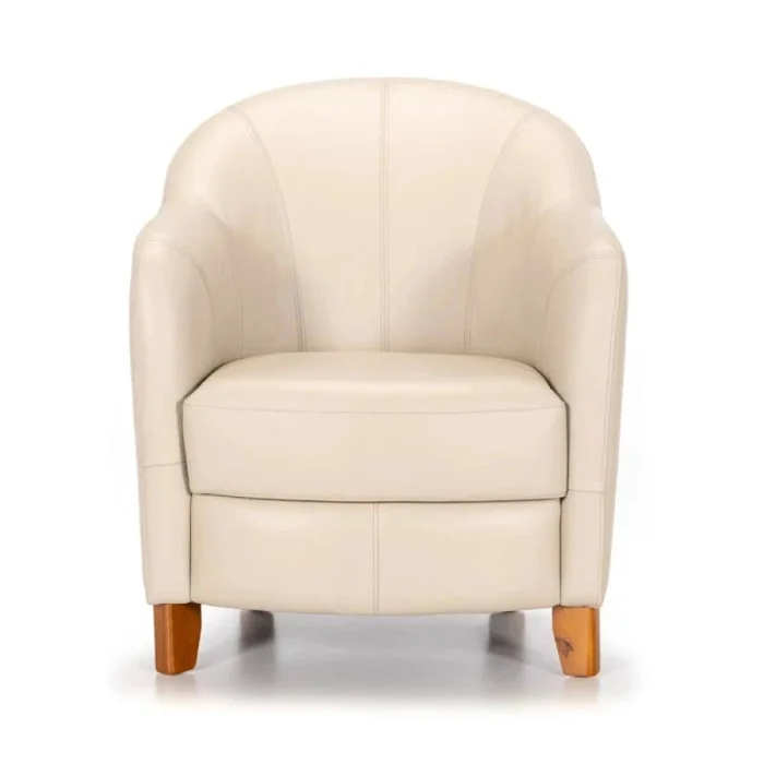 Butaca 100% Cuero - Bull - Arena en Beige - Sillones y sofás, Uruguay | Ecowood, vista 2