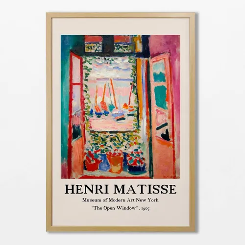 Henri Matisse - The open window en Multicolor - Láminas, Uruguay | La Cuadrería