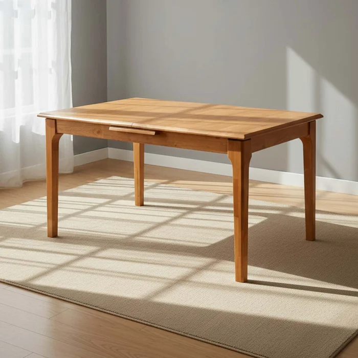 Mesa Extensible Madera Natural-beige Inari en Madera natural - Mesas de comedor, Uruguay | Divino