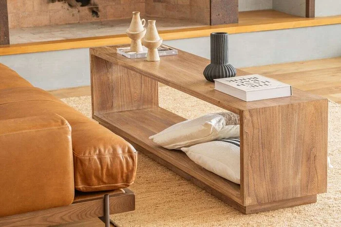 RACK / MESA LIVING CUBO - 1.75 X 0.40 MTS en Madera natural - Muebles para TV, Uruguay | La Iberica, vista 2