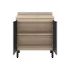 Mueble Multiuso Cocina 2 Puertas Estante Y Patas 100% Mdp Gris en Gris - Butacas, banquetas y puffs, Uruguay | Soy Hogar, vista 3 de 6