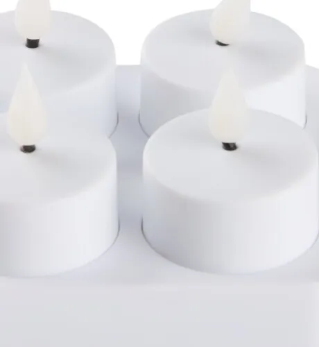 Velas LED JANSSON con cargador y control en Blanco - Velas y Portavelas, Uruguay | JYSK