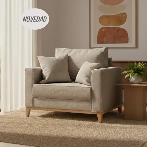 Sillon Beni en Beige - Sillones y sofás, Uruguay | Moderna Hogar