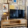 Rack 160cm - Madera de Pino y Rattan Natural - Linea Yakarta - Muebles para TV, Uruguay | Berna home, vista 2 de 11