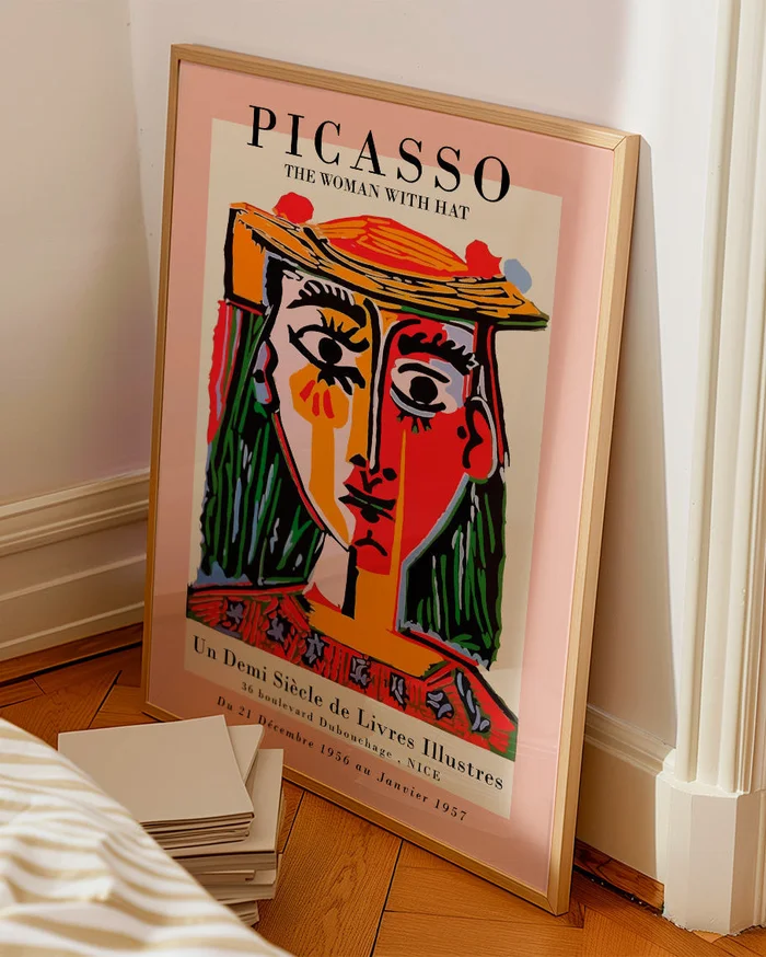 Pablo Picasso - The woman with hat en Multicolor - Láminas, Uruguay | La Cuadrería, vista 2