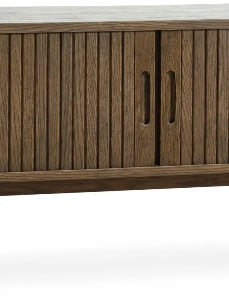 Mueble TV LYNGVIG 160cm 2 puertas persi roble osc en Marrón - Muebles para TV, Uruguay | JYSK