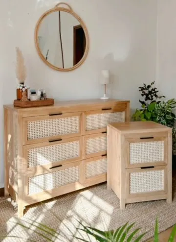 Juego de dormitorio en Madera natural - Dormitorio, Uruguay | Decoramuss
