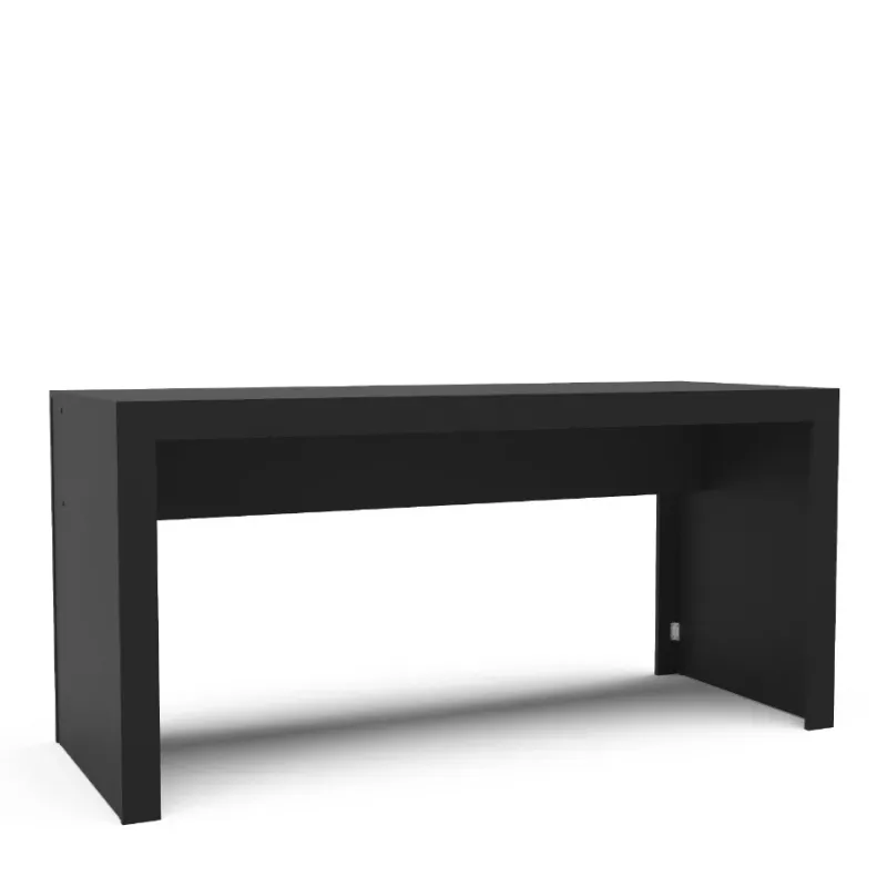 Escritorio Office recto 160 cm - Negro en Negro - Escritorios y sillas de escritorio, Uruguay | Concetto Casa