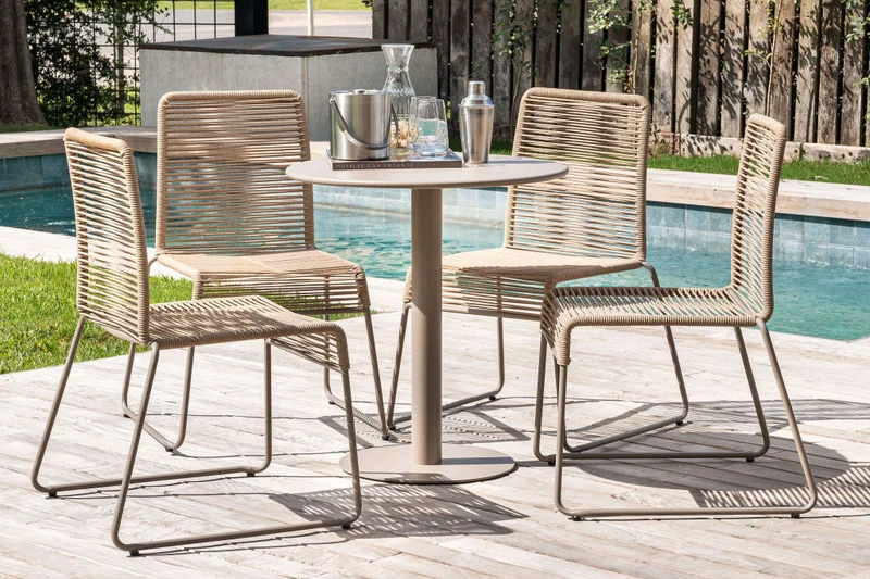 SILLA MINIMAL GRAFITO - EXTERIOR en Beige - Sillas, Uruguay | La Iberica, vista 5
