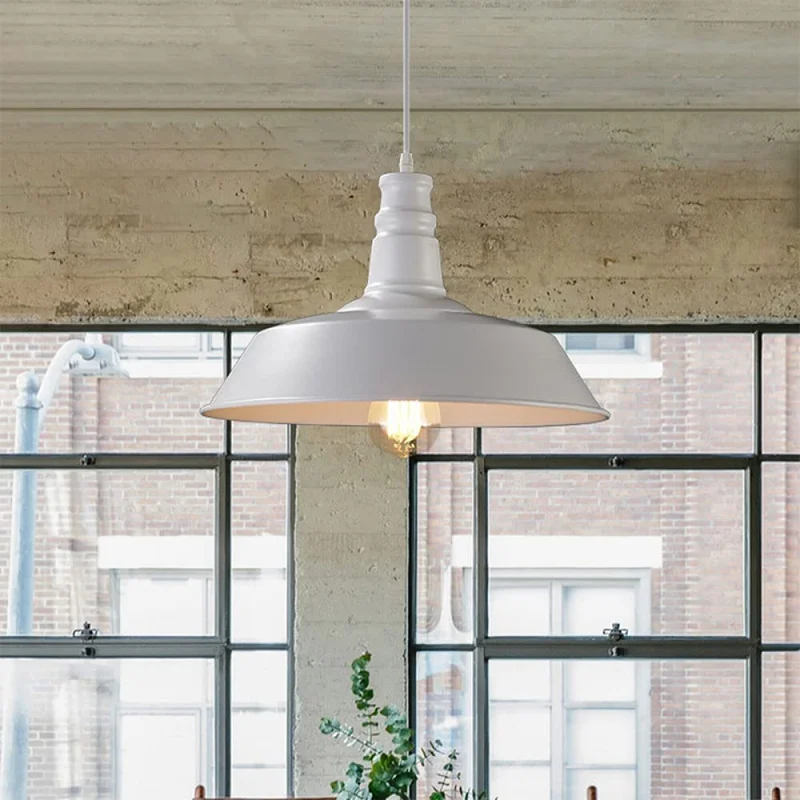 Lámpara Colgante Vintage Bell Blanco ø 36cm en Blanco - Lámparas colgantes, Uruguay | Serlux, vista 3