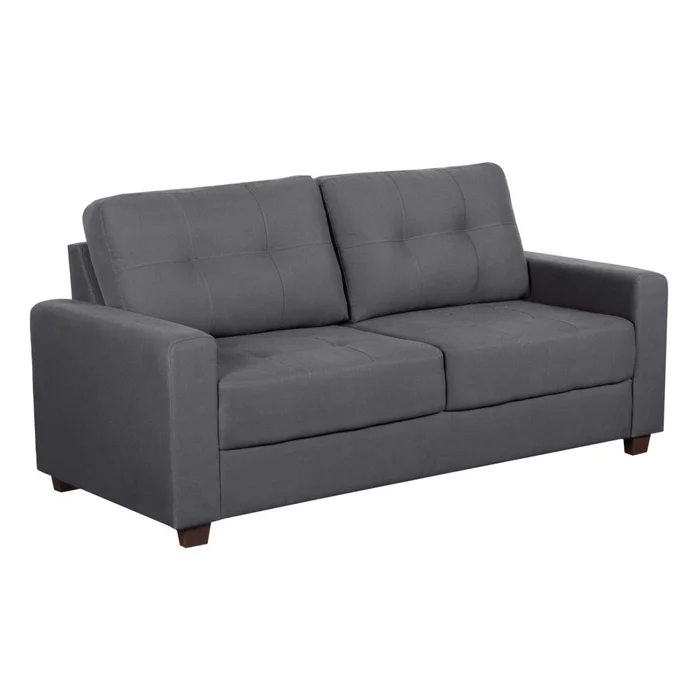 Sillón 3 Cuerpos Tela Gris Piria Gris Osc en Gris - Sillones y sofás, Uruguay | Divino, vista 3