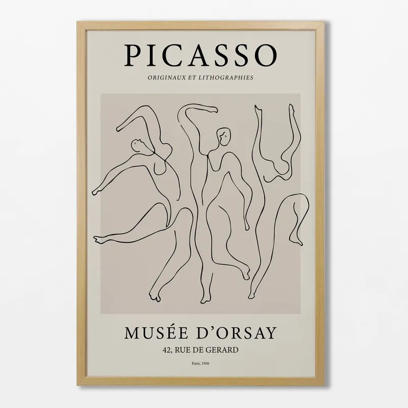 Pablo Picasso - The Three Dancers en Beige - Láminas, Uruguay | La Cuadrería