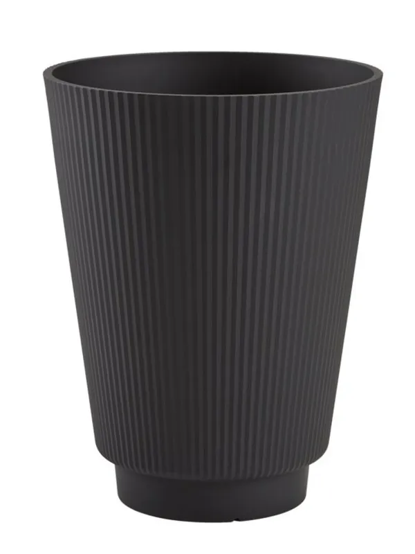 Maceta de jardín SANDLO Ø30xH38 negro en Negro - Muebles para el exterior, Uruguay | JYSK