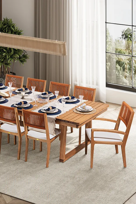 MESA DE COMEDOR ITACARE 250x110x77CM JATOBA en Madera natural - Muebles para el exterior, Uruguay | Vinibel, vista 8