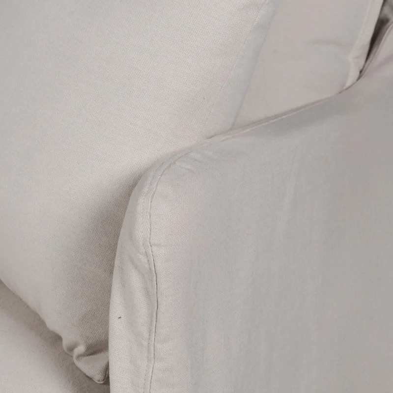 Sofá Snow con Funda - Tela Rústica - 3 cuerpos - TD5260-1635 (Beige) en Beige - Sillones y sofás, Uruguay | Nyr, vista 4