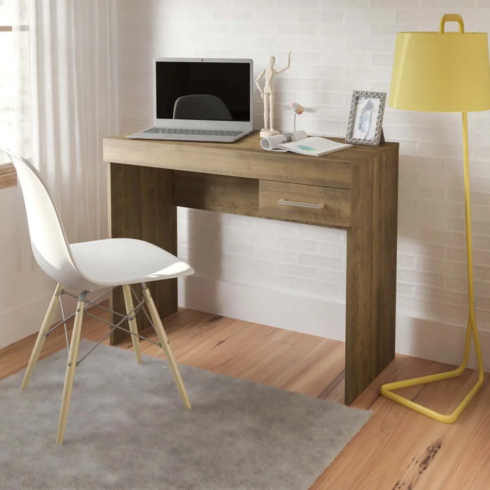Escritorio Mdf Marron Cooler en Marrón - Escritorios, Uruguay | Divino