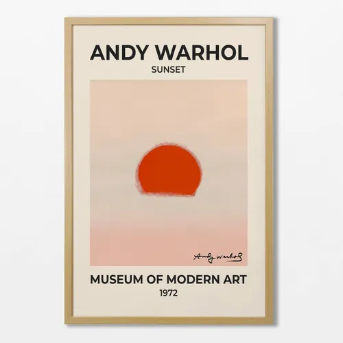 Andy Warhol - Sunset en Multicolor - Láminas, Uruguay | La Cuadrería