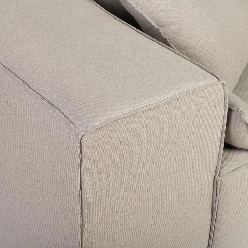 Sofá Kai 1 Cuerpo Tela Gris Modular Chaise Con Brazo Izquierdo en Gris - Sillones y sofás, Uruguay | Divino, vista 10