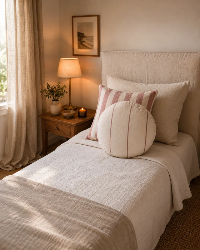 Almohadon Cala en Gris - Textiles, Uruguay | Decilo con Alma, vista 7