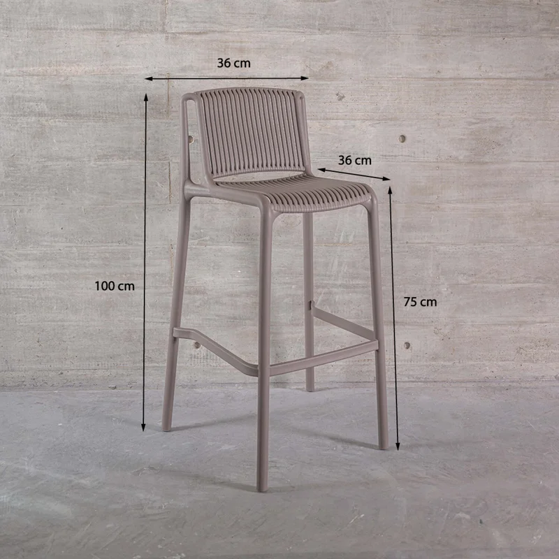 Taburete Sicilia - Gris en Gris - Sillas, Uruguay | Walnut, vista 5