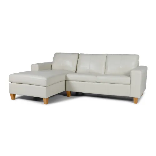 Rinconera Royale - Cuero Básico - Chaise Izquierdo - 509 (Off White) en Beige, Uruguay | NYR