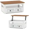 Mesa de Living Articulada Línea Naturale - Blanco/Roble en Multicolor - Mesas de living, Uruguay | La Cueva Muebles, vista 3 de 4