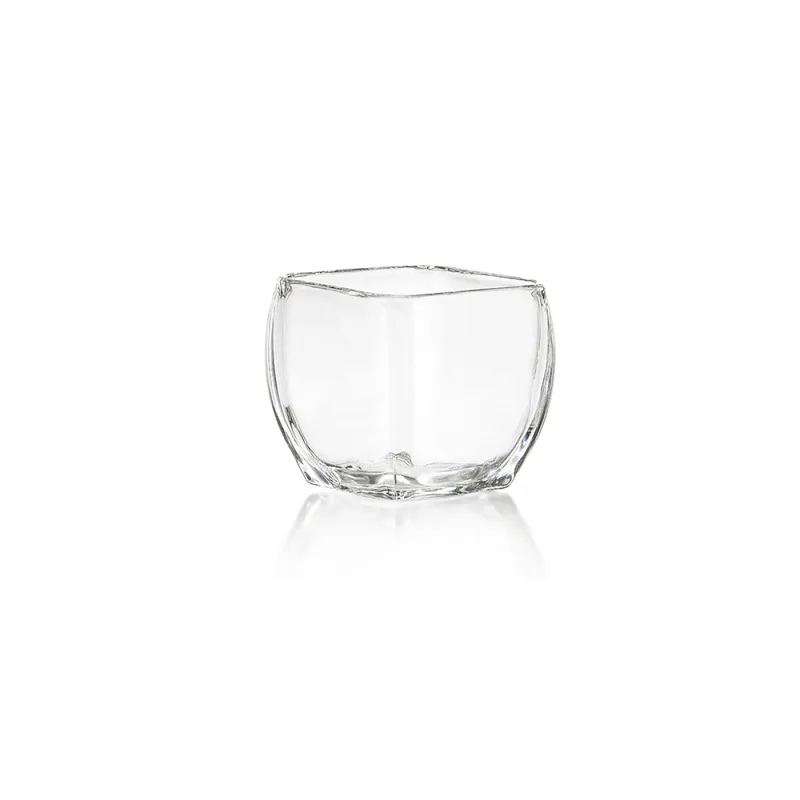 VOTIVE CUADRADO 466ML CRISA. H9.6X10.6X10.6CM en Transparente - Jarrones, Uruguay | Decohogar