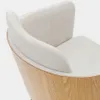 Silla de escritorio Madai de chenilla beige y chapa de fresno con acabado tono natural en Beige - Escritorios y sillas de escritorio, Uruguay | Kavehome, vista 5 de 8