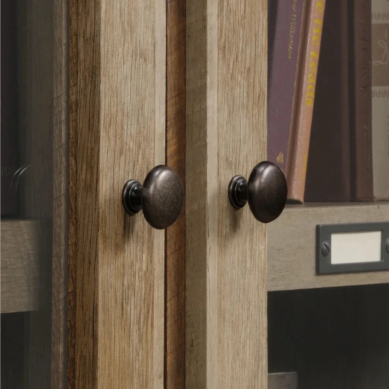 Rack TV Doble puerta vidriada Dakota - Sauder en Madera natural - Muebles para TV, Uruguay | Ecowood, vista 4
