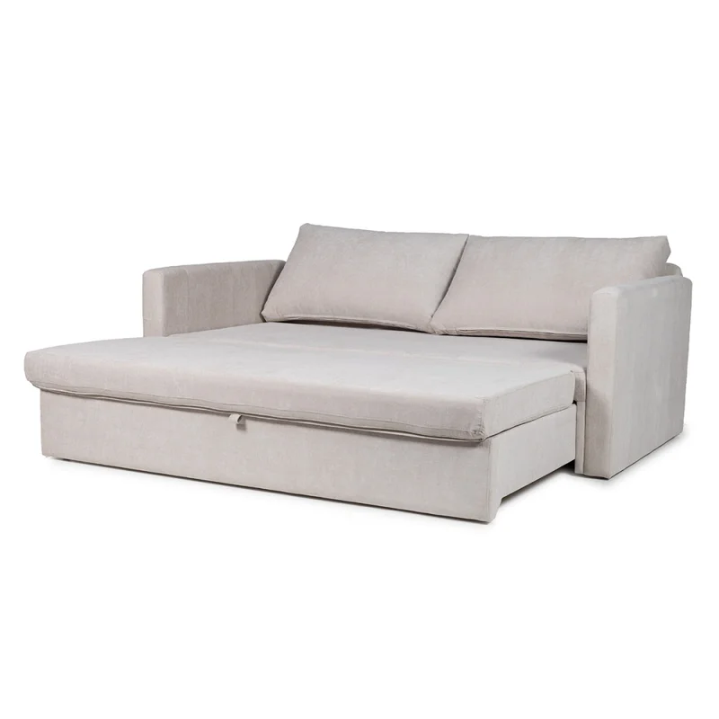 Sofá Cama Wey - Tela Microfibra - Kruger 02-152 (Beige) en Beige - Sillones y sofás, Uruguay | NYR, vista 3