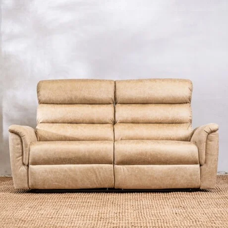 Sillón Reclinable 3 Cuerpos Benson Beige - Beige en Beige - Sillones y sofás, Uruguay | Aihaus