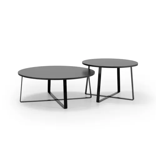 Conjunto de Mesas de Centro Essence - Negro en Negro - Mesas de living, Uruguay | NYR