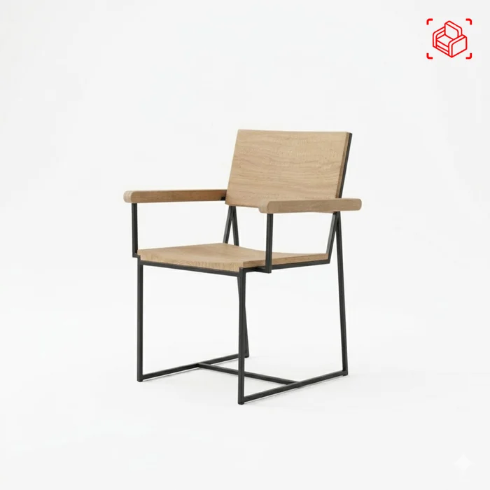 Silla Natural/beige Madera Baxter en Madera natural - Sillas, Uruguay | Divino, vista 5