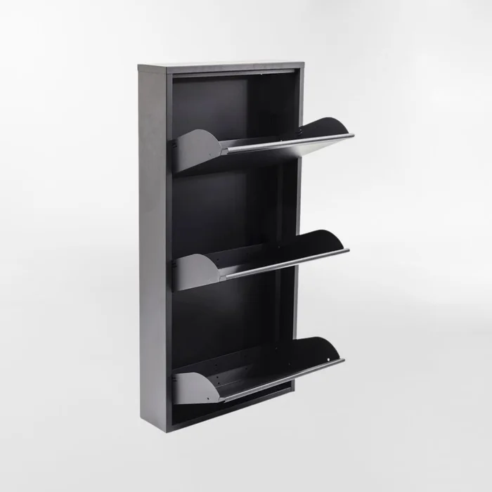 ZAPATERA CARUSO 3 PLUS Negro en Negro - Butacas, banquetas y puffs, Uruguay | Viasono, vista 2