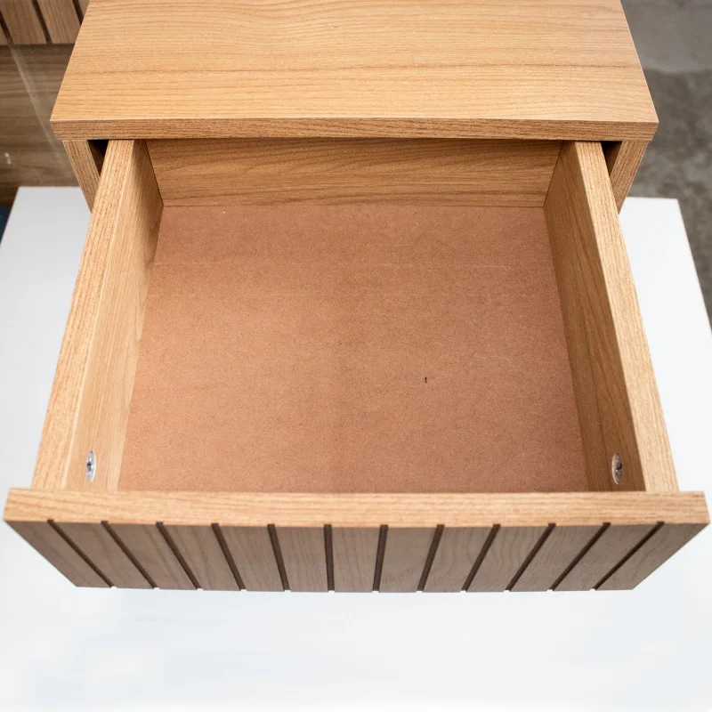 Mesa de Luz Aerea Capri - Olmo en Madera natural - Mesas de luz, Uruguay | Berna Home, vista 4