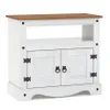Mesa de tv Linea Naturale - Blanco/Roble en Multicolor - Muebles para TV, Uruguay | La Cueva Muebles, vista 1 de 6