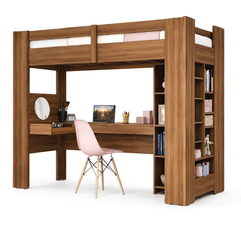 Cama Escritorio Moderno en Jatobá - Dormitorio, Uruguay | Muebles Express