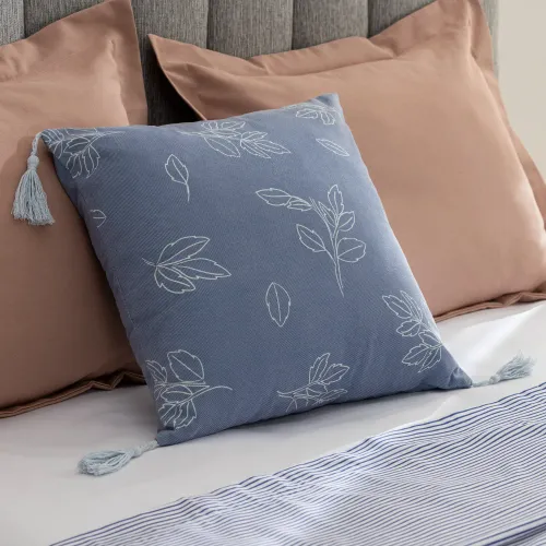 Funda de Almohadón Hojas en Línea - Textiles, Uruguay | Arredo