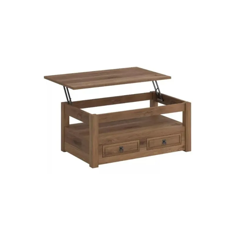 Mesa de Living Articulada - Línea Monterrey - Nogal en Marrón - Mesas de living, Uruguay | Ecowood