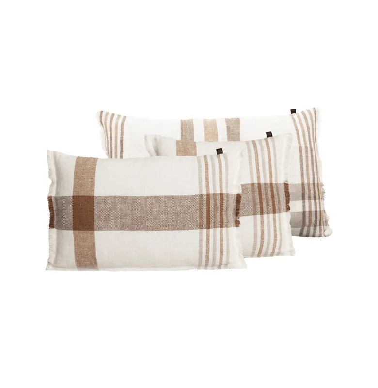 HARM ALMOHADON AALBORG LINO en Dorado - Textiles, Uruguay | Masinfinito Casa