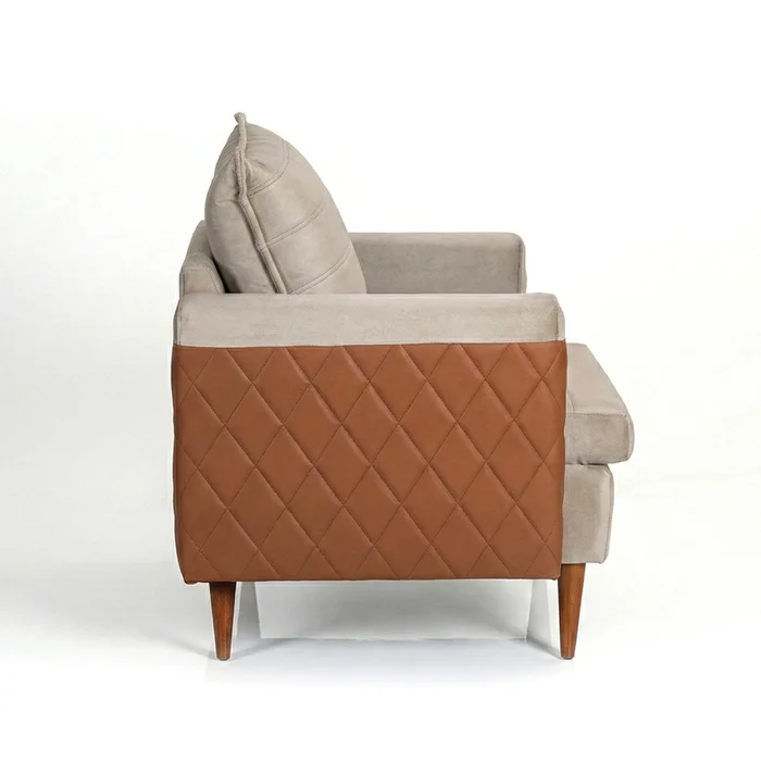 Butaca Poltrona 1 Cuerpo Alta Con Patas Capitoneada en Beige - Muebles, Uruguay | Soy Hogar, vista 13