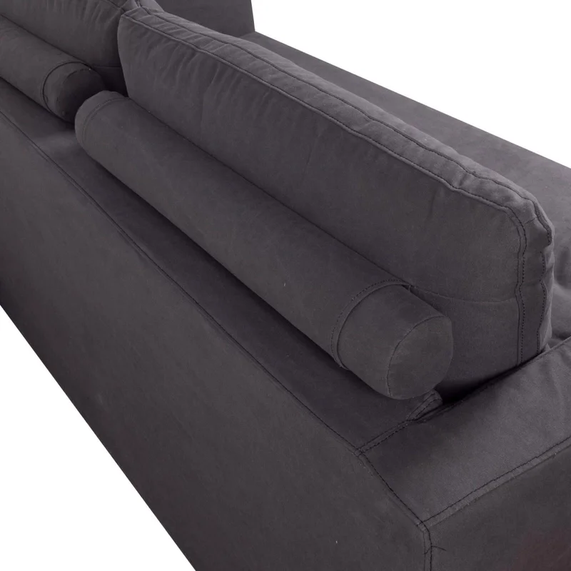 Sofá 3 Cuerpos Tela Gris Nunu Gris Osc en Gris - Sillones y sofás, Uruguay | Divino, vista 7